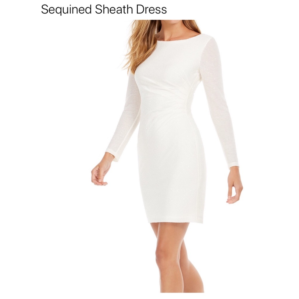 Vince Camuto sequined sheath dress